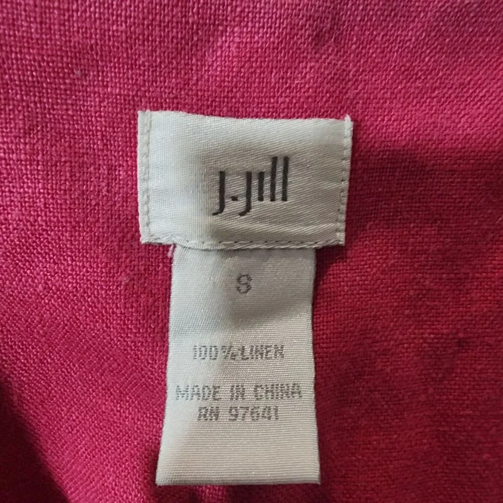J. Jill Blazer Womens Sz‎ Small Linen Barbie Summer Feminine Dainty Office Work